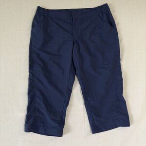 Columbia PFG Capri Fishing Hiking Pants Blue Women's Medium